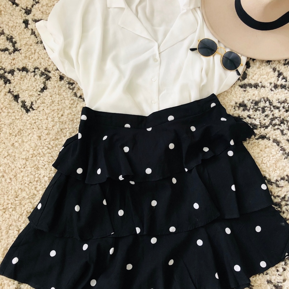 Tiered Polka Dot Skirt- Brand New Motel Rocks